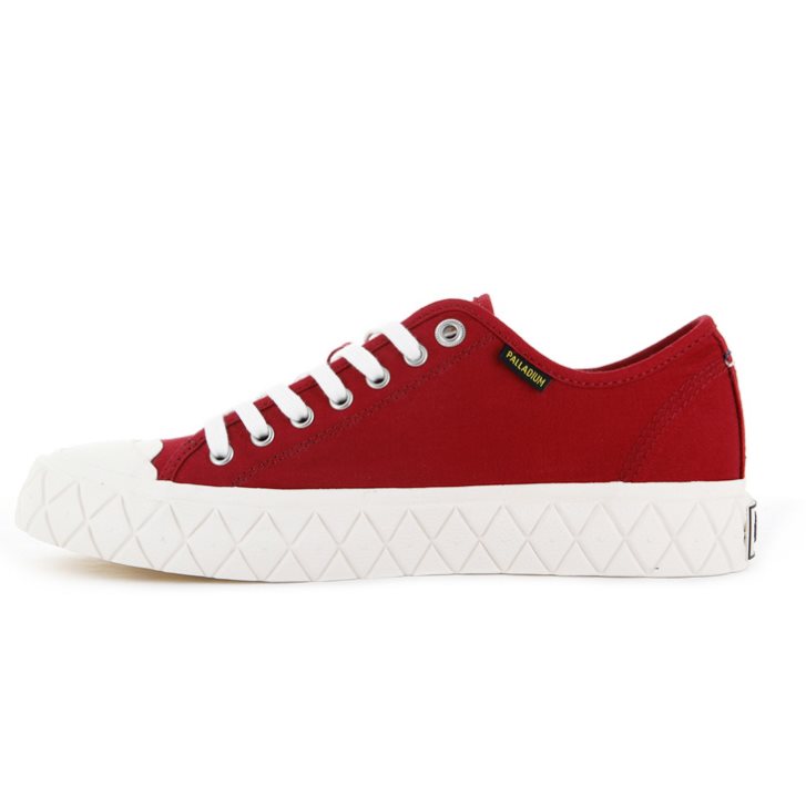 Palladium Palla Ace Canvas Low Tops Men's Sneakers Red | UK I598-TKH